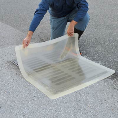 Hazmat Drain Covers  Transparent Drain Spill Protection