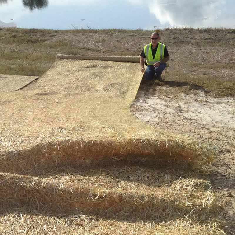 Straw Blanket | Erosion Blankets For Slope Stabilization